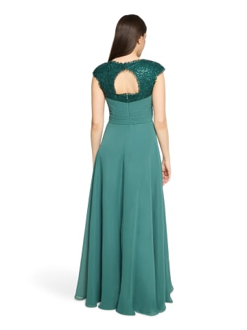 Vera Mont Abendkleid mit Pailletten in Dark Emerald