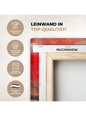 MuchoWow Leinwand bilder Silhouette Liebe (BxH)