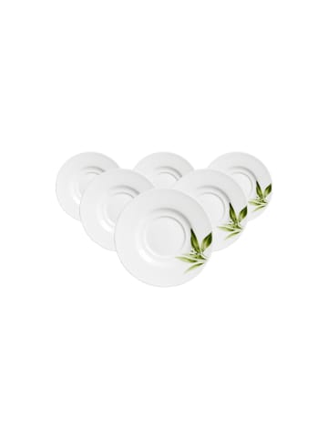 Ritzenhoff & Breker 6er Set Espressountertassen Evora ø 12 cm in weiß-grün