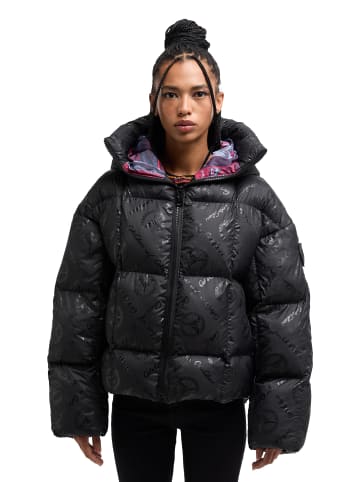 Carlo Colucci Winterjacke Deane in Schwarz