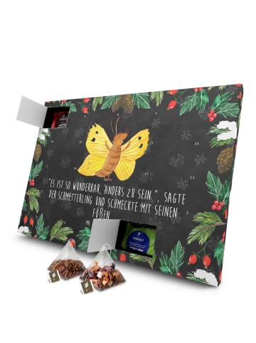 Mr. & Mrs. Panda Tee Adventskalender Schmetterling Zitronenfalte... in Kreidetafel