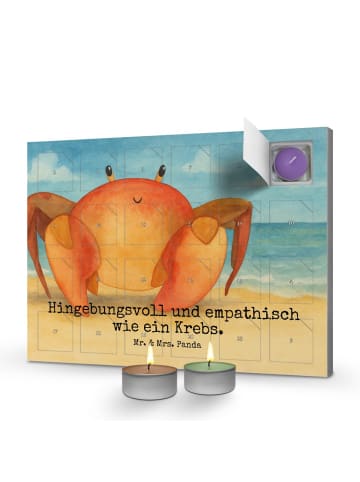 Mr. & Mrs. Panda adventskalender kerzen Sternzeichen Krebs Desig... in Weiß