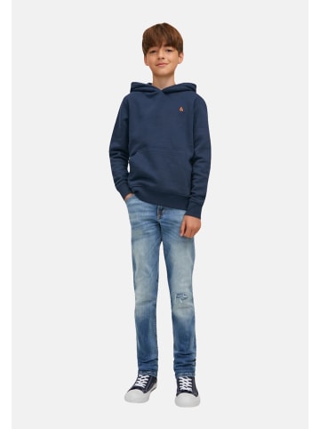 JACK & JONES Junior Hoodie 'Star Roof' in blau