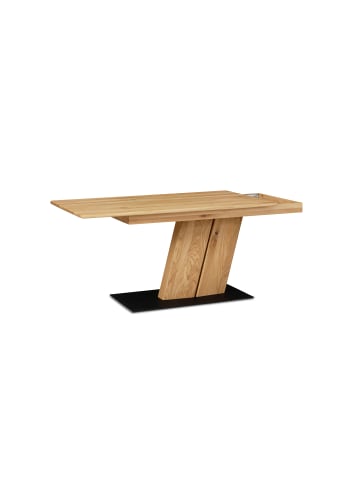 58 aufm Kessel SÄULENTISCH ausziehbar rechteckig Dana 160x76x90 Massivholz Wildeiche