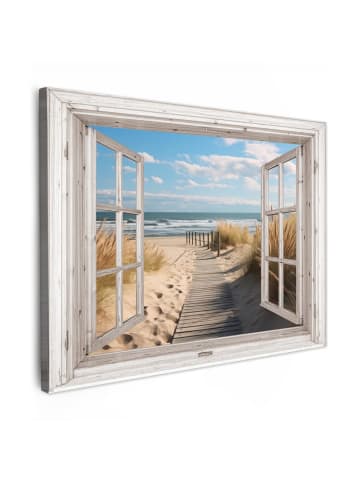 MuchoWow Fotoleinwand Beige