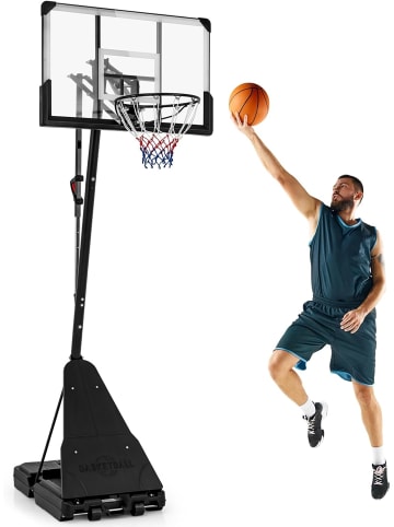 COSTWAY Basketballkorb Outdoor in Schwarz