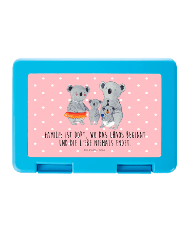 Mr. & Mrs. Panda Brotdose Koala Familie mit Spruch in Rot Pastell