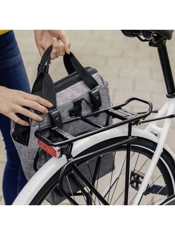 KLICKfix reisenthel Roomy GT 12 - Hinterradtasche 40 cm (twist sky rose) in twist silver