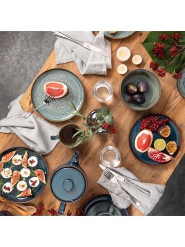 like. by Villeroy & Boch 6er Set Speiseteller Crafted Breeze in Blau-Grau ø 29 cm in blau-grau
