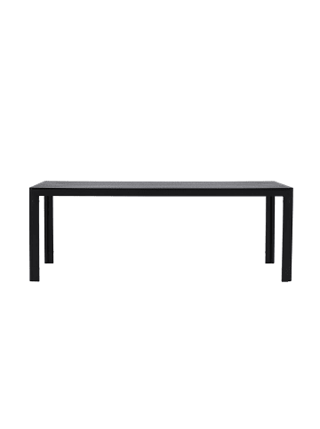 ebuy24 Gartentisch Mirko Schwarz 90 x 205 cm