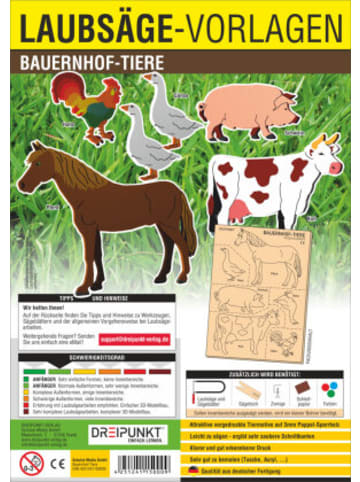Dreipunkt Verlag Papeterie/PBS - Laubsäge-Vorlagen Bauernhof-Tiere