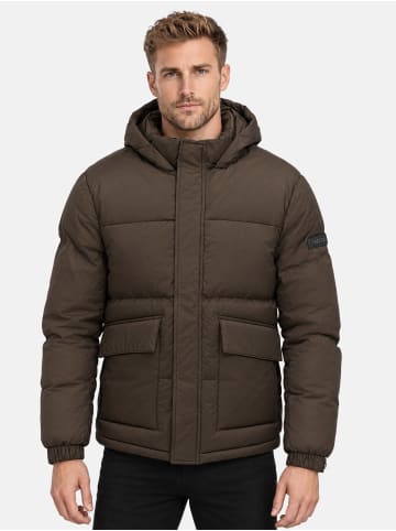 Winterjacke "A815" - mit Kapuze - in Braun