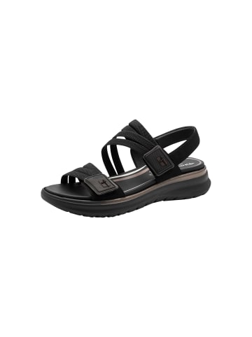 Tamaris Comfort Klettverschluss-Sandalen Schwarz