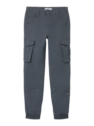 name it Cargohose NITBAMGO regular fit Workerstyle in lava smoke