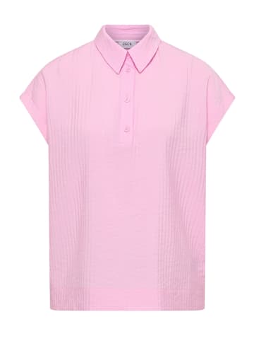 Cecil Solid Collar Bluse in Light Blush Rose