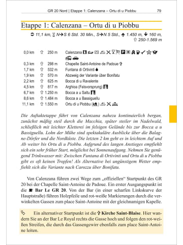 CONRAD STEIN VERLAG Trans-Korsika: GR 20 | Unterwegs auf dem Fernwanderweg: Wanderrouten,...