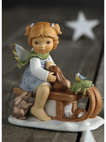 Goebel Engel " Lustige Schlittenfahrt " in Bunt