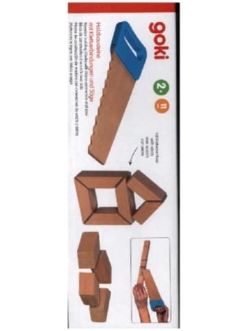 Gollnest & Kiesel Spielzeug - Holzbausteine mit Klettverbindungen und Säge