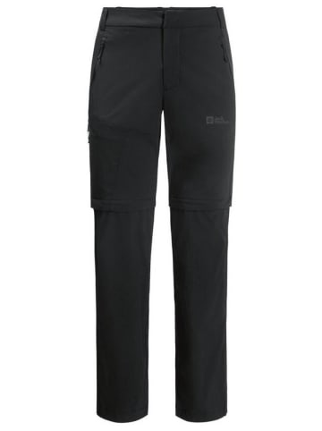 Jack Wolfskin Outdoorhose GLASTAL ZIP AWAY PANTS M in Schwarz