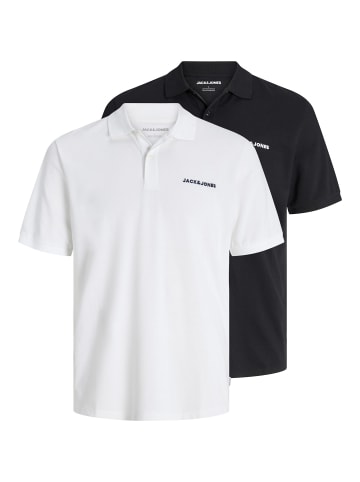 Jack & Jones 2er-Pack Poloshirt in Black