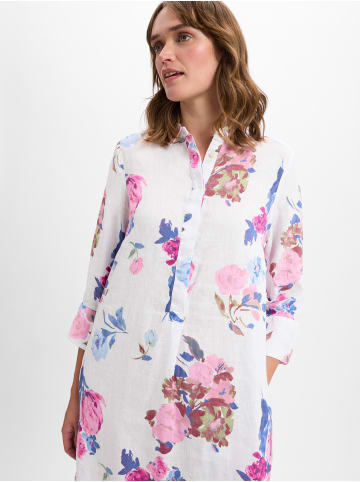 Franco Callegari Leinenkleid in weiß rosa - 0047