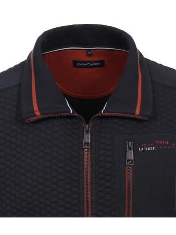 CASAMODA Sweatjacke in Dunkelblau