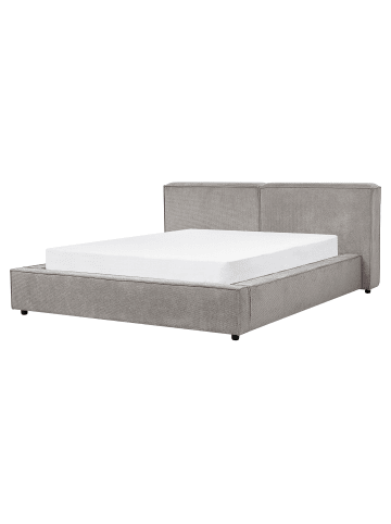 Beliani 2-tlg Doppelbett LINARDS in Grau