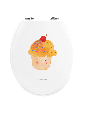 Mr. & Mrs. Panda Klo-Deckel Cupcake ohne Spruch in Weiß