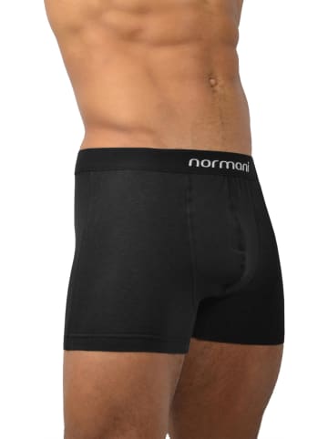 normani 6 Stück Retro Boxershorts aus Baumwolle in Basic Black