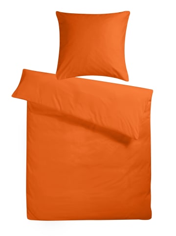 Carpe Sonno Mako-Satin Bettwäsche-Set in Orange