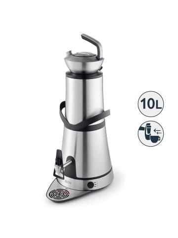 BEEM Samowar Amira 10l 2000W Edelstahl mit Dispenser Silber