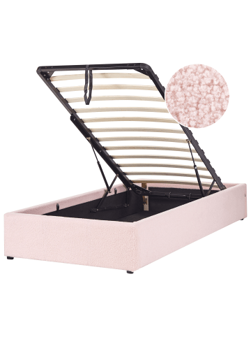 Beliani Kinderbett DINAN in Rosa - (W) 97 x (H) 31 x (L) 214 cm