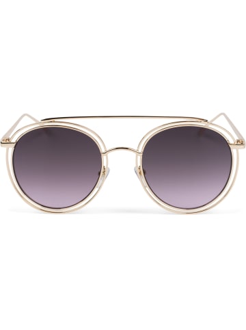 styleBREAKER Sonnenbrille in Gold / Grau Verlauf