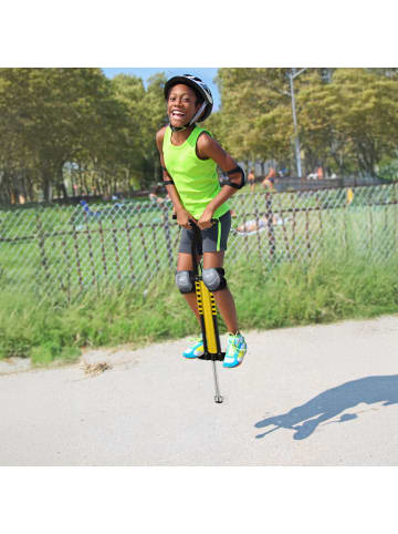 relaxdays Pogo Stick in Gelb - bis 60 kg