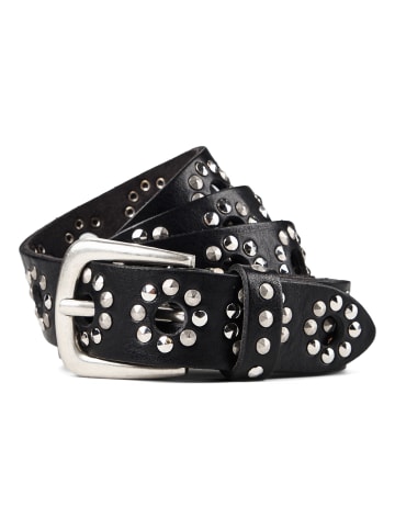 b.belt Nietengürtel Leder black