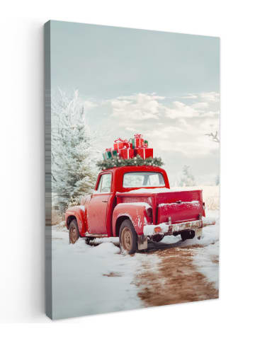 MuchoWow Leinwand Bilder Rot