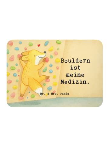Mr. & Mrs. Panda Magnet Fuchs Bouldern Design mit Spruch in Weiß