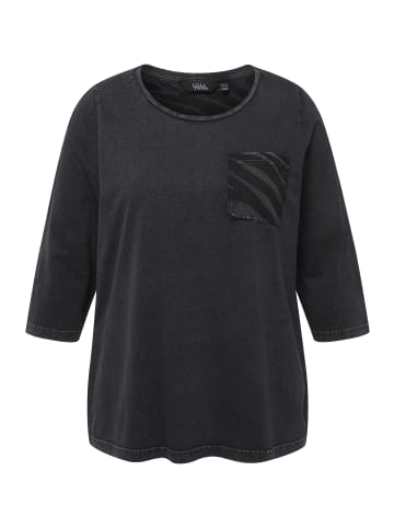 Ulla Popken Shirt in schwarz