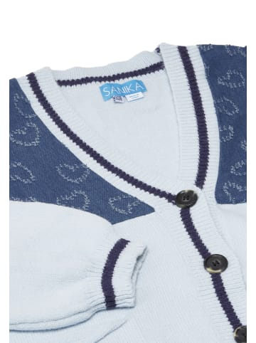SANIKA Damen Strickjacke in Hellblau Marine