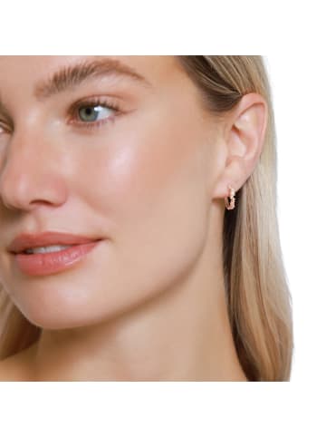 Steel_Art Creolen Damen Ottavia silberfarben poliert in rosegoldfarben