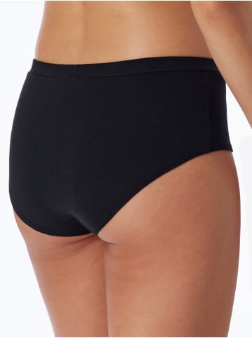 Schiesser Panty Pure Rib in Schwarz