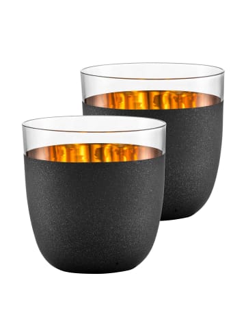 Eisch 2er Set Becher Cosmo 390 ml in schwarz