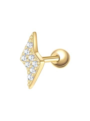 Glanzstücke München Piercing Blitz aus Sterling Silber mit Zirkonia in gelbgold