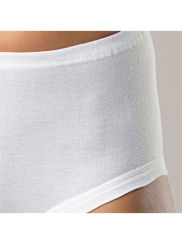 Erwin Müller Baumwolle, Feinripp Taillenslip im 6er-Pack in weiß