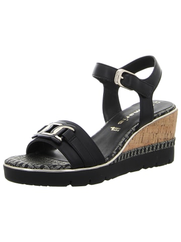 Tamaris Keilsandalette in schwarz