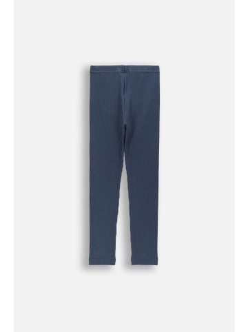 Coccodrillo Gerippte Leggings mit langem Bein in dunkelblau