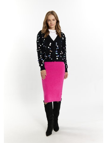 IZIA Damen Cardigan in Schwarz