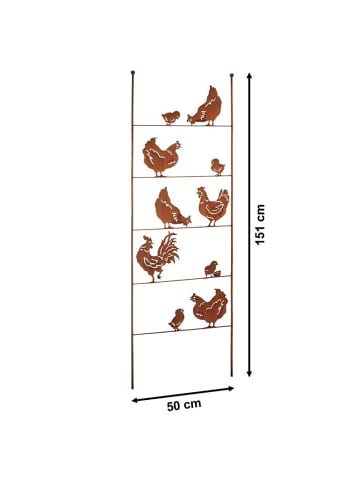 kobolo Pflanzengitter FLOCK50 in Braun