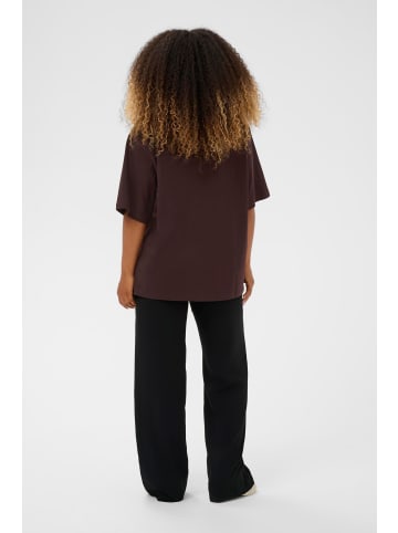 Cream T-shirt CROkina Baggy fit in Chocolate Plum