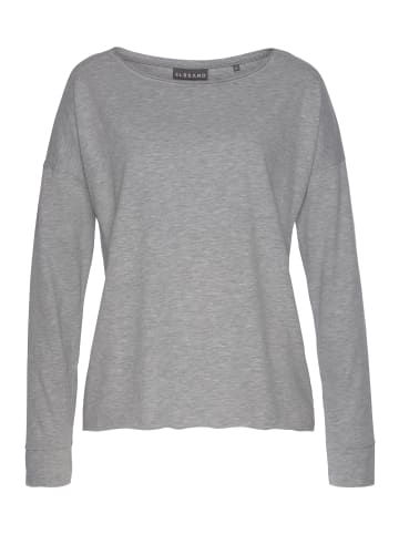 ELBSAND Langarmshirt in grau meliert